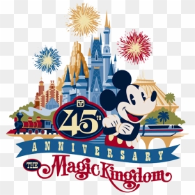 Disney Magic Kingdom Logos Clipart - Magic Kingdom Anniversary 2019, HD Png Download - kingdom png