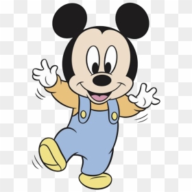 Baby Mickey Mouse Clipart - Baby Mickey Mouse Cartoon Drawing, HD Png Download - baby mickey png