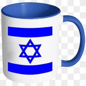 Independence Day 11oz Funny Blue & White Coffee Mug - Memorial Cemetery, HD Png Download - israel flag png