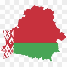 Transparent Soviet Union Flag Png - Belarus Map With Flag, Png Download - soviet flag png