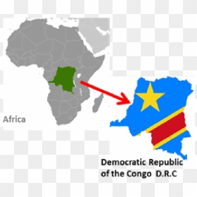 Democratic Republic Of Congo Africa, HD Png Download - africa map png