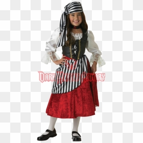 Pirate Girl Girl"s Costume - Pirate Costume Girl Kids, HD Png Download - costume png