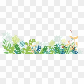 Grass Clipart Border Design - Green Floral Background Hd, HD Png Download - grass png texture