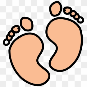 Baby Footprint Icon - Feet Cartoon Png, Transparent Png - baby footprint png