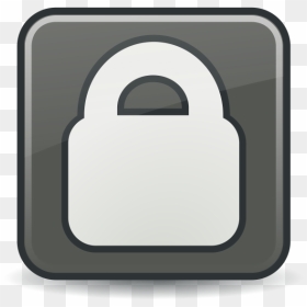 Vector Clip Art Of Grayscale Security Icon, HD Png Download - security icon png