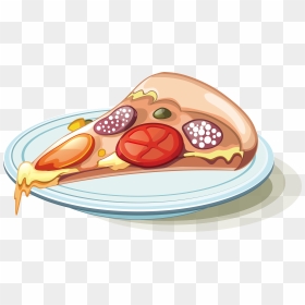 Pizza Italian Cuisine Fast Food Illustration - Pizza, HD Png Download - italian food png