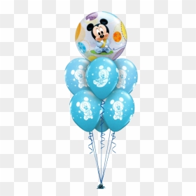 Mickey Mouse Baby Luxury - Micky Mouse Blue Balloons, HD Png Download - baby mickey png