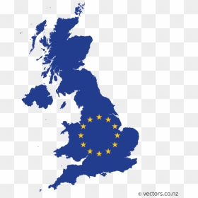 Eu Flag Vector Map Of The United Kingdom - England Shape Of Country, HD Png Download - kingdom png