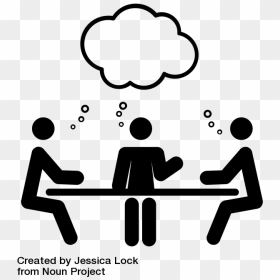 Image Illustration Of People At A Table Working Together - People Working Together Icon, HD Png Download - working png