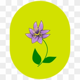 Violet Flower Clip Arts - Clip Art, HD Png Download - flower .png