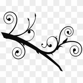 Tree Branch Clip Art, HD Png Download - swirly png