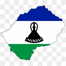 Lesotho Flag, HD Png Download - africa map png