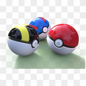 Load In 3d Viewer Uploaded By Anonymous - Pokeball Great Ball Ultra Ball, HD Png Download - 3d sphere png