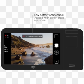 When Battery Power Drops Below 10%, Your Light L16 - Smartphone, HD Png Download - iphone 10 png