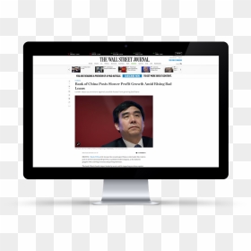 Led-backlit Lcd Display, HD Png Download - wall street journal png