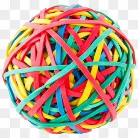Rubber Band - Colorful Rubber Band Ball, HD Png Download - rubber band png