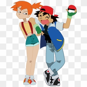 Ash And Misty Transparent, Png Download, Png Download - misty png