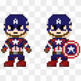 Capitan America Pixel Art, HD Png Download - capitan america png