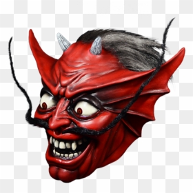 Demon Face Png- - Iron Maiden Devil Mask, Transparent Png - evil emoji png