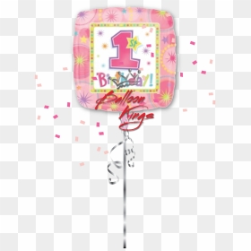 1st Birthday Girl Square - Birthday, HD Png Download - 1st birthday png