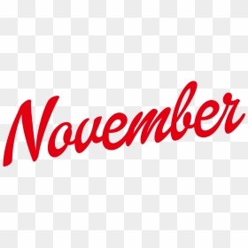 November Logo Design Png - Calligraphy, Transparent Png - november png