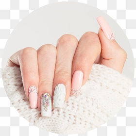 Division Icons Nails - Dip Powder Nails White, HD Png Download - manicure png