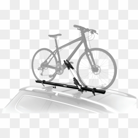 Thule Roof Rack Bike Rack - Thule Bike Rack Roof Top, HD Png Download - bike rack png
