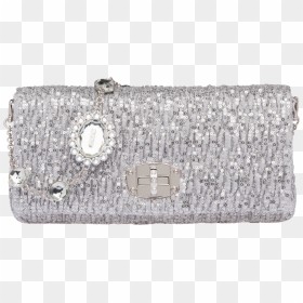 Sequined Bag With Embellishments - Handbag, HD Png Download - embellishments png
