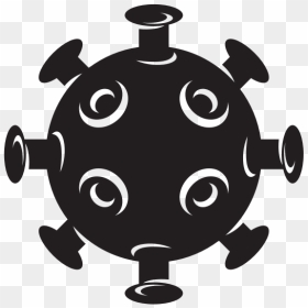 Virus Bacteria Silhouette - Virus Svg, HD Png Download - turtle silhouette png
