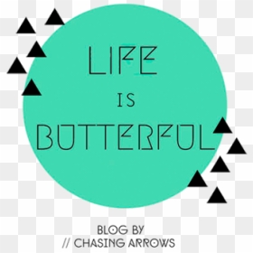 Life Is Butterful - Circle, HD Png Download - 1st birthday png