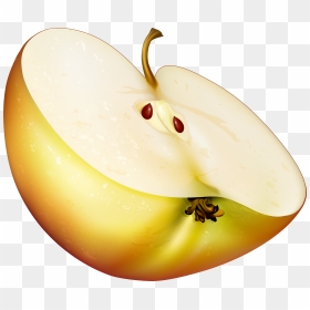 Apple Slice Png Clip Art - نصف سیب, Transparent Png - apple slice png