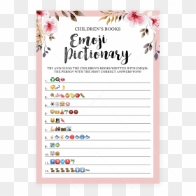 Would She Rather Baby Shower Game, HD Png Download - books emoji png