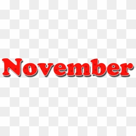 November Red Dots Name Design Png, Transparent Png - november png