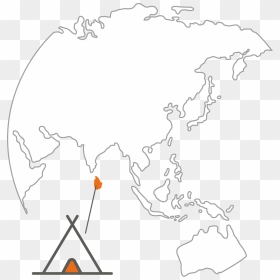 World Map, HD Png Download - turtle silhouette png