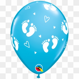 Baby Footprint Balloon "     Data Rimg="lazy"  Data - Blue Balloon For Baby, HD Png Download - baby footprint png