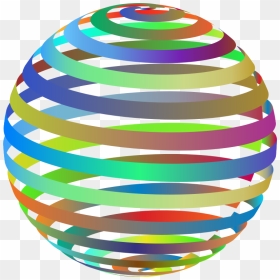3d Spiral Sphere, HD Png Download - 3d sphere png