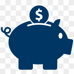 Savings Png File - Blue Piggy Bank Png, Transparent Png - savings png