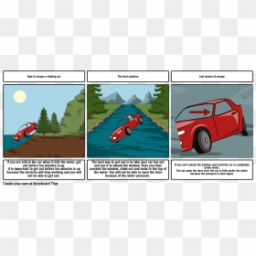 How To Escape A Sinking Car Storyboard By Mprs - Escape Car Sinking, HD Png Download - car window png