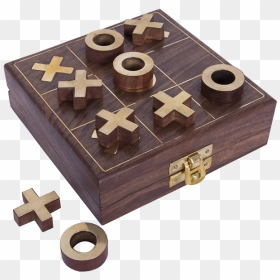 Noughts And Crosses With Wooden Box, Batela Uk - Cross, HD Png Download - crosses png