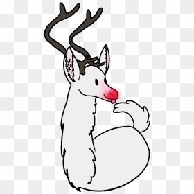 Reindeer Vertebrate Antler Animal - Portable Network Graphics, HD Png Download - rudolph the red nosed reindeer png