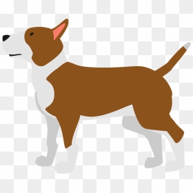 Bull Terrier Dog Animal Clipart - 犬 イラスト 横向き, HD Png Download - dog .png