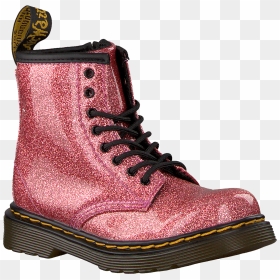Pink Dr Martens Lace-up Boots 1460 Glitter Stars - Dr Martens Glitter Roze Maat 34, HD Png Download - pink sparkle png