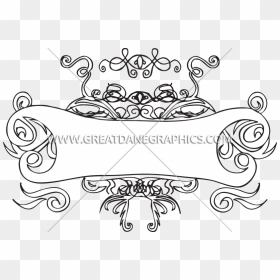 Decorative Scroll Png - Line Art, Transparent Png - decorative scroll png