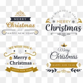Christmas Logos Png Image - Merry Christmas Happy New Year Png, Transparent Png - merry christmas logo png