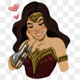 Transparent Gal Gadot Wonder Woman Png - Wonder Woman Sticker Transparent, Png Download - gal gadot png