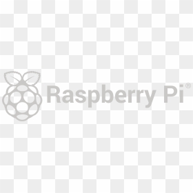 Rpi Logo Grey Landscape Reg Print - Raspberry Pi 3 Icon, HD Png Download - raspberry pi logo png