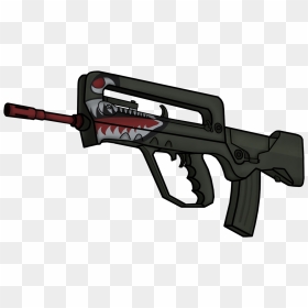 Global Offensive Weapon Gun Firearm Assault Rifle Trigger - Cs Go Famas Spitfire, HD Png Download - counter strike global offensive png