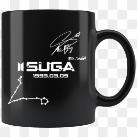 Suga"s Pisces Constellation & Signature Mug"  Data-zoom="//cdn, HD Png Download - min yoongi png