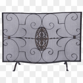 Serpentine Medallion Scroll Metal Decorative Fireplace - Sofa Tables, HD Png Download - decorative scroll png