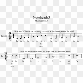 Sheet Music, HD Png Download - half note png